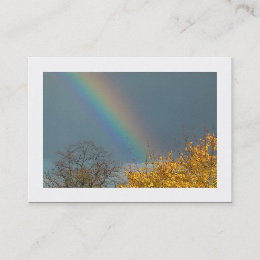 Einde van de regenboog (grens) visitekaartje (Voorkant)