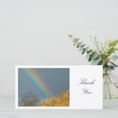 Einde van de regenboog - Hartelijk dank Bedankkaart (Staand voorkant)