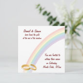 Einde van de regenboog kaart (Staand voorkant)