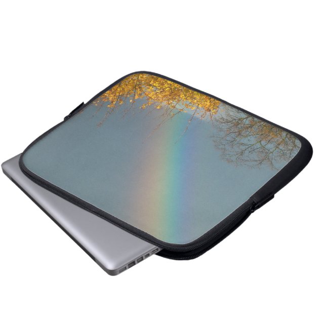 Einde van de regenboog laptop sleeve (Voorkant onderkant)