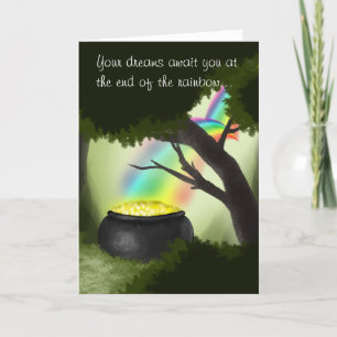 Einde van de regenboog St. Patrick's Day Kaart