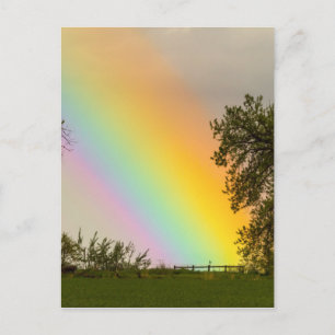 Einde van de regenboogpot van goud briefkaart