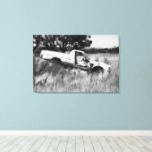 Einde van de reis canvas afdruk (Insitu (Houten vloer))