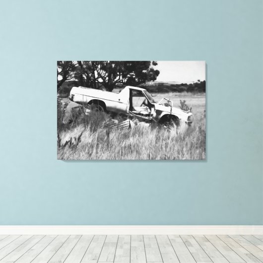 Einde van de reis canvas afdruk (Insitu (Houten vloer))