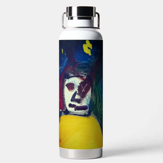 Einde van de Road Water Bottle Waterfles (Achterkant)