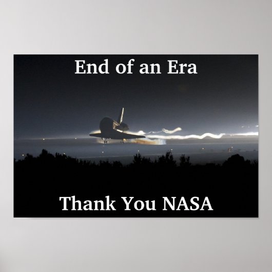 Einde van de ruimte-Shuttle-tijdperk Poster (Voorkant)