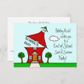 Einde van de school / Begin van de zomerpartij Uit Kaart (Voorkant / Achterkant)