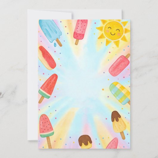 Einde van de School Party Invitation, Scholen Out  Kaart (Achterkant)