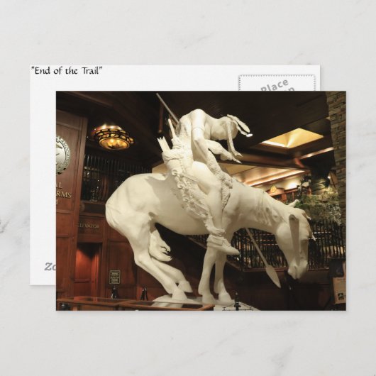 Einde van de sculptuur briefkaart (Voorkant / Achterkant)