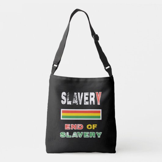 Einde van de slavernij crossbody tas (Achterkant)