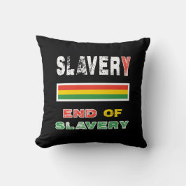 Einde van de slavernij kussen