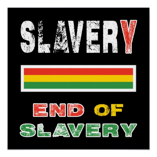 Einde van de slavernij perfect poster (Voorkant)