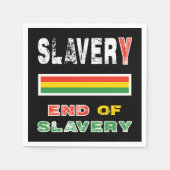 Einde van de slavernij servet (Voorkant)