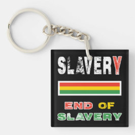 Einde van de slavernij sleutelhanger