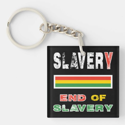 Einde van de slavernij sleutelhanger (Voorkant)