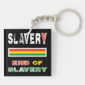 Einde van de slavernij sleutelhanger (Achterkant)