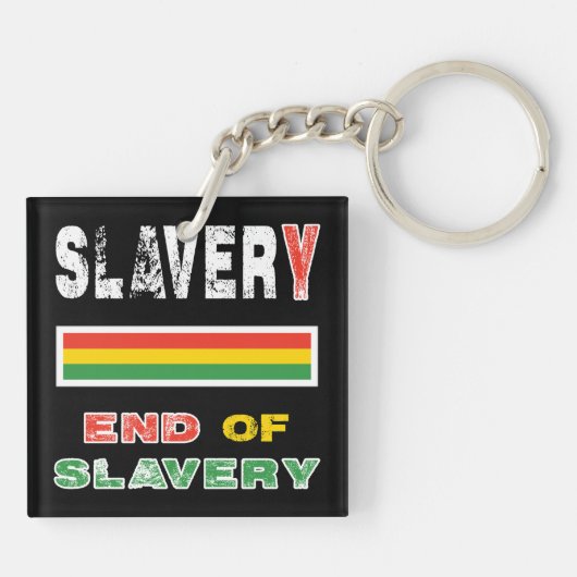 Einde van de slavernij sleutelhanger (Achterkant)