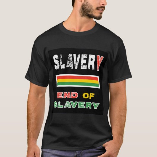Einde van de slavernij t-shirt (Voorkant)