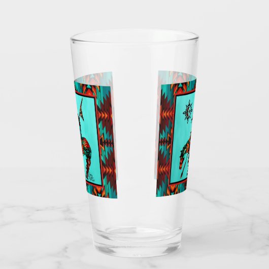 Einde van de sleeplap-glazen beker (Links)