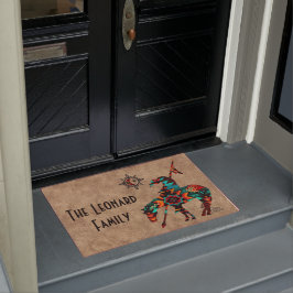 Einde van de spoordeuren deurmat