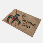 Einde van de spoordeuren deurmat (Schuin)