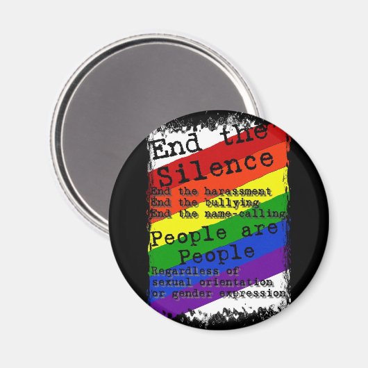 Einde van de stilte magneet (Voorkant / Achterkant)