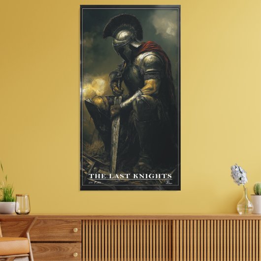 Einde van de strijd canvas afdruk (Insitu (Woonkamer))