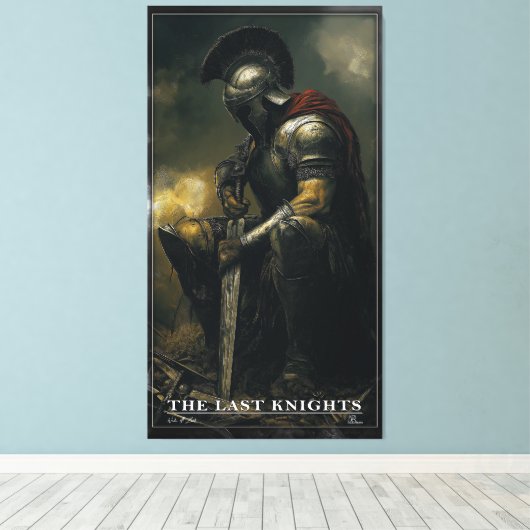 Einde van de strijd canvas afdruk (Insitu (Houten vloer))