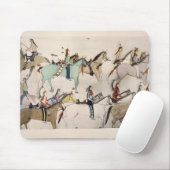 Einde van de strijd (inkt op papier) muismat (Met muis)