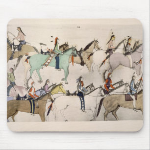 Einde van de strijd (inkt op papier) muismat