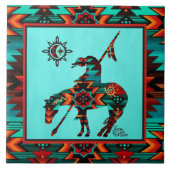 Einde van de TEGEL van de CERAMIC Tegeltje (Voorkant)