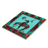 Einde van de TEGEL van de CERAMIC Tegeltje (Zijkant)