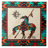 Einde van de TEGEL van de CERAMIC Tegeltje (Voorkant)