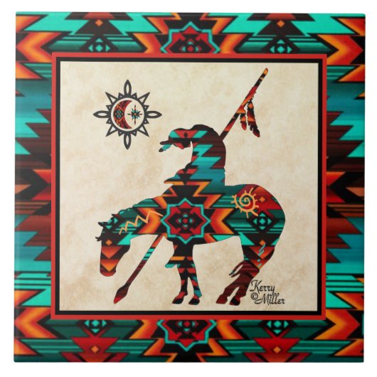 Einde van de TEGEL van de CERAMIC Tegeltje (Voorkant)