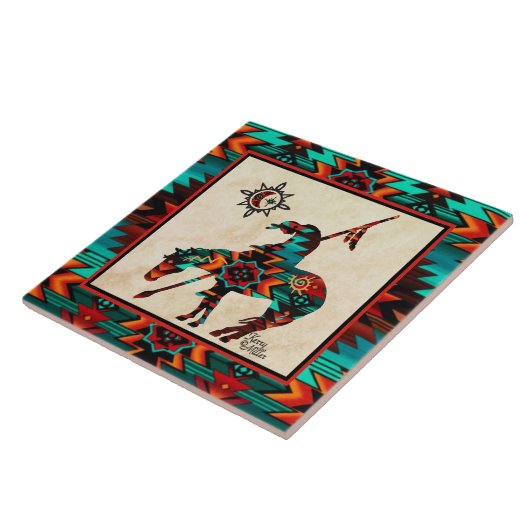 Einde van de TEGEL van de CERAMIC Tegeltje (Zijkant)