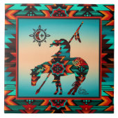 Einde van de TEGEL van de CERAMIC Tegeltje (Voorkant)