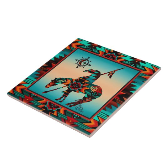 Einde van de TEGEL van de CERAMIC Tegeltje (Zijkant)