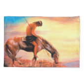 Einde van de trail Native American Pillowcase Kussensloop (Achterkant)