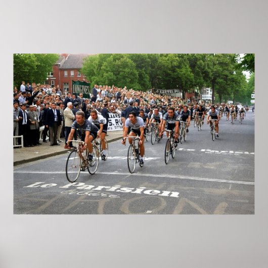 Einde van de tweede etappe Tour de France 1969 Poster (Voorkant)