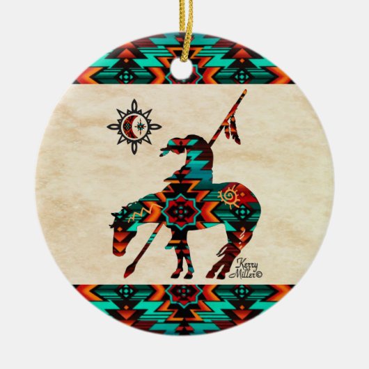 Einde van de versiering van keramische trailen keramisch ornament (Voorkant)