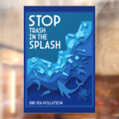 Einde van de vervuiling door Zee Raamsticker (Vel 2)