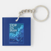 Einde van de vervuiling door Zee Sleutelhanger (Achterkant)