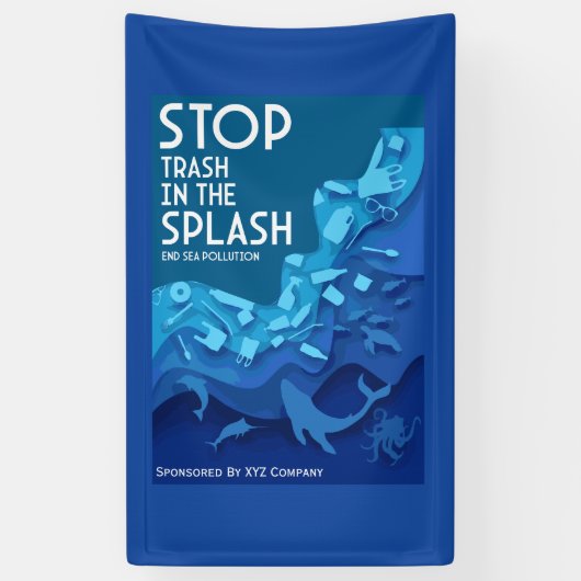 Einde van de vervuiling door Zee Spandoek (Verticaal)