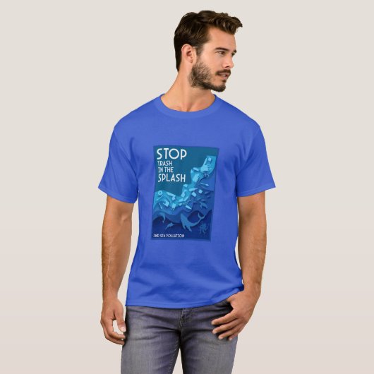 Einde van de vervuiling door Zee T-shirt (Voorkant volledig)