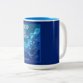 Einde van de vervuiling door Zee Tweekleurige Koffiemok (Voorkant rechts)