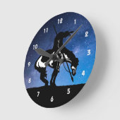 Einde van de wandklok van het spoor Silhouette (Hoek)