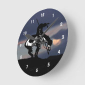 Einde van de wandklok van het spoor Silhouette (Hoek)