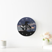 Einde van de wandklok van het spoor Silhouette (Huis)