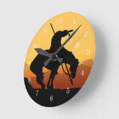 Einde van de wandklok van het spoor Silhouette (Hoek)