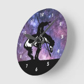 Einde van de wandklok van het spoor Silhouette (Hoek)